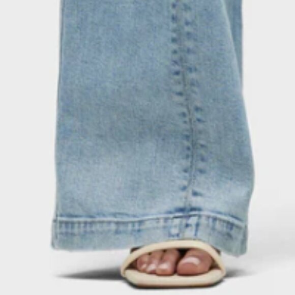 NEW HUDSON Tie Waist Wide Leg  Pintucked Trousers Jeans for women 2511 5T9 - Picture 3 of 5